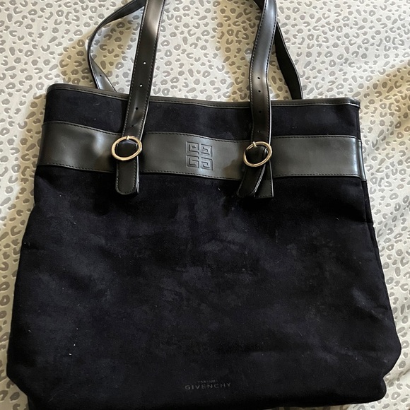 Givenchy Black and Leather Tote Bag - Picture 1 of 6